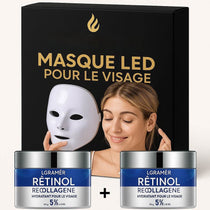 Masque LED Visage - Soin Lumière Anti-Rides & Peau Éclatante - skymoons