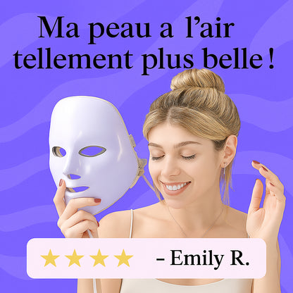Masque LED Visage - Soin Lumière Anti-Rides & Peau Éclatante - skymoons
