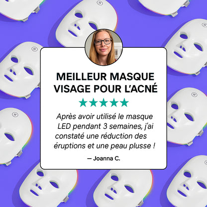 Masque LED Visage - Soin Lumière Anti-Rides & Peau Éclatante - skymoons